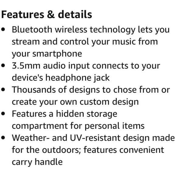 Acoustic Research Portable Wireless Bluetooth Outdoor Speaker for Skinit…‎ - Picture 12 of 12
